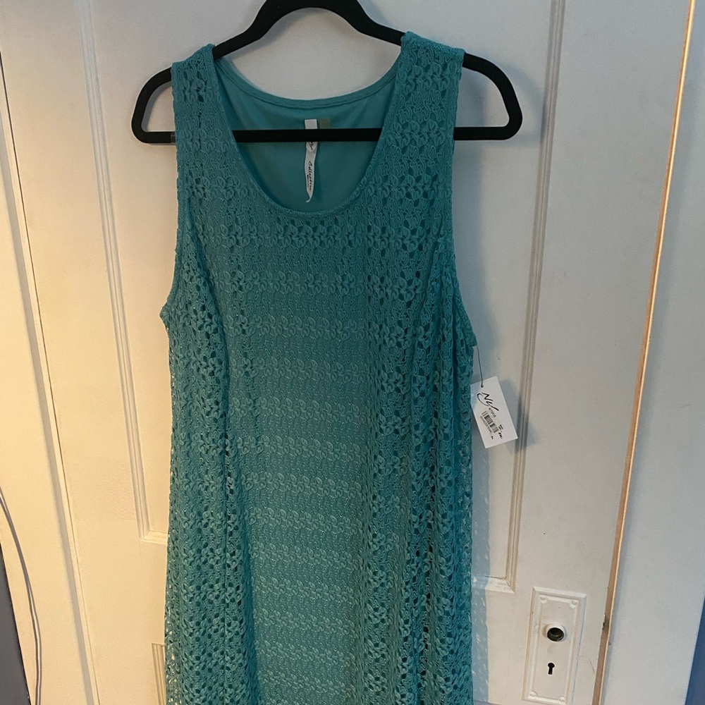 NWT Lace Overlay Dress